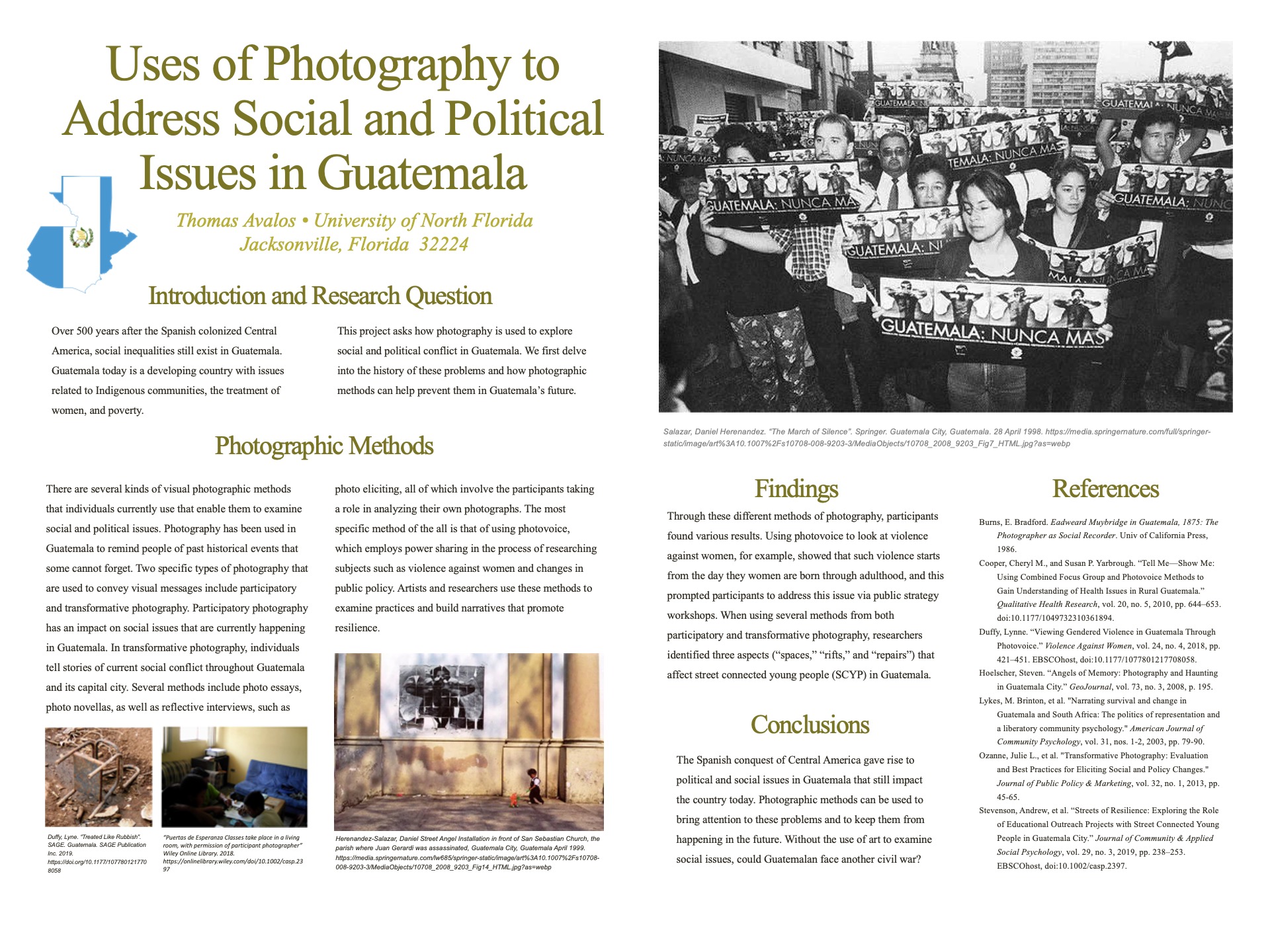 Uses of Photography to Address Social and Political Issues in Guatemala poster