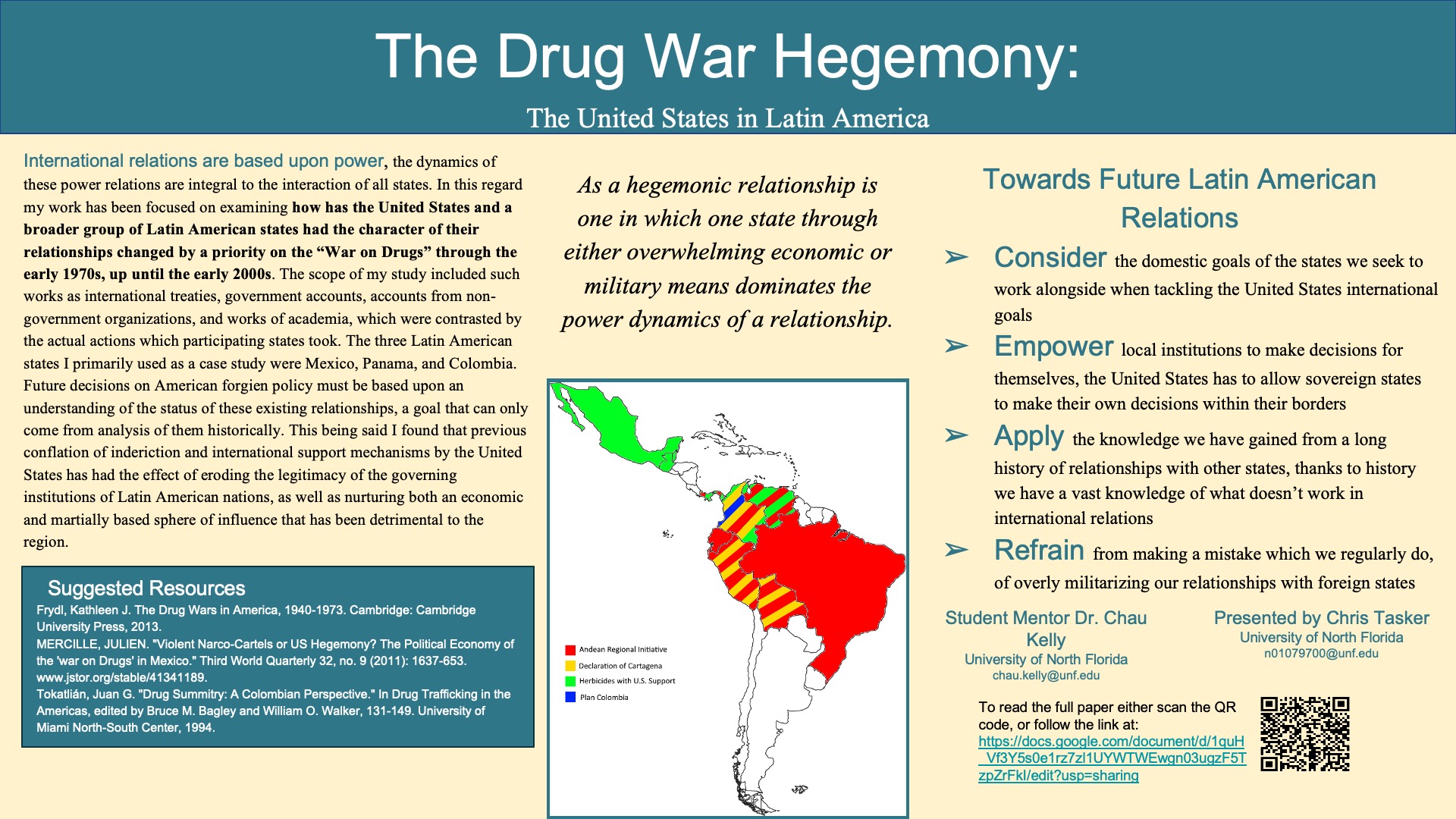 The Drug War Hegemony poster